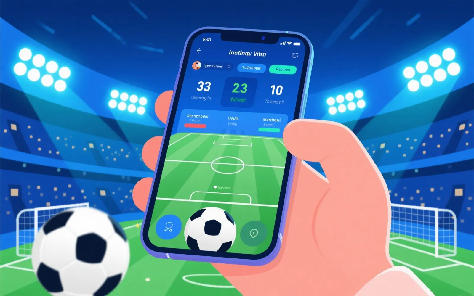 亚冠即时比分App视觉展示