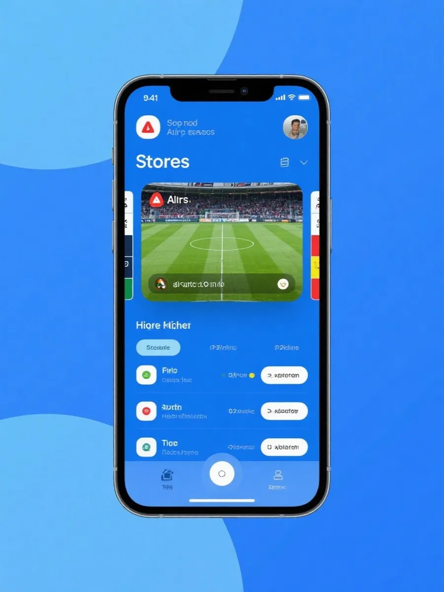 亚冠即时比分App界面预览